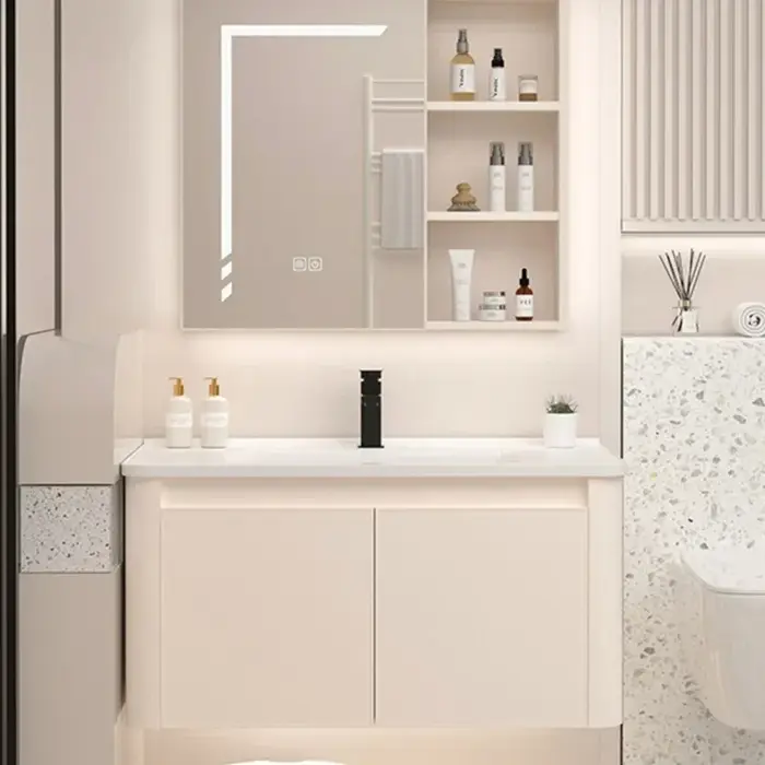 Accessoires placard vanité armoires de salle de bain tiroir de luxe colonne évier lavabo rangement t
