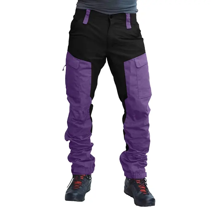 Pantalon cargo homme patchwork deux tons pour chasse jogging travail multi-activités outdoor