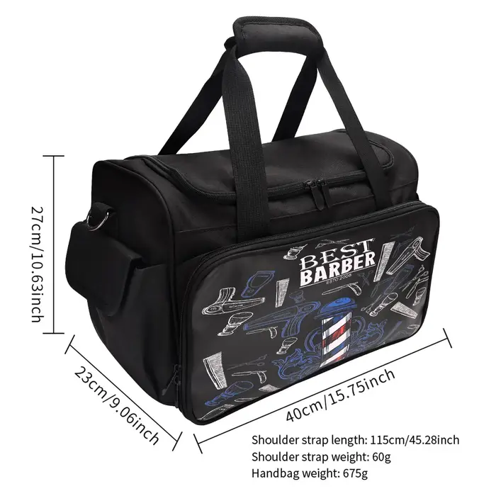 Sac de barbier étanche, trousse de toilette cosmétique, pochette multicouche organisée, idéale pour 