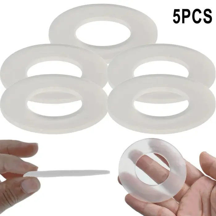 Joint d'étanchéité de valve de chasse en caoutchouc de silicone pour toutes les vannes Geberit rondelle ultra-mince à diaphragme pour toilettes efficaces et silencieuses