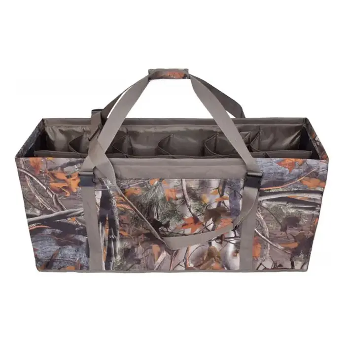Sac à dos transport leurres chasse 12 emplacements - Filet portable pour canards et pigeons avec sangle
