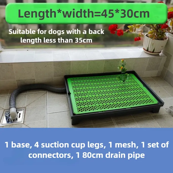 Toilettes à chasse d'eau pour chien, système de Drainage Direct, murs d'entraînement, pot d'intérieu