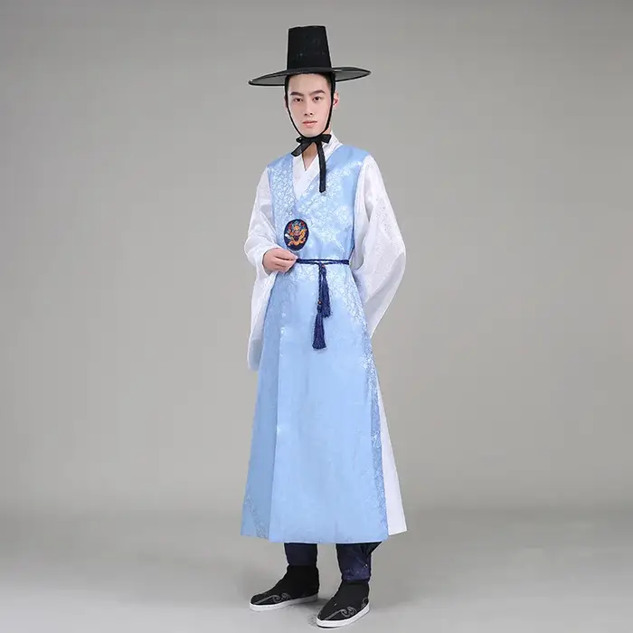 Vêtements traditionnels coréens pour hommes, robes ethniques de prairie, vêtements officiels de cour