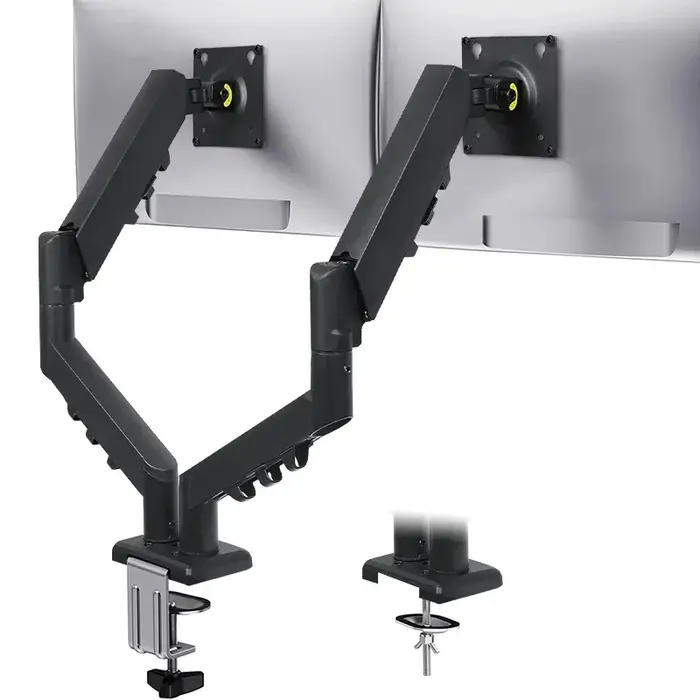 Nouveau support de moniteur d'ordinateur à bras simple/double pour disposition horizontale verticale