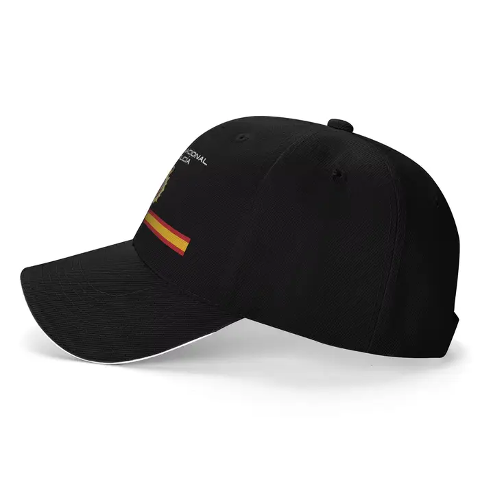 Casquette de baseball d'été décontractée de la Police nationale espagnole, style trucker, unisexe, pour adolescents, casquette snapback hippie pour la course à pied