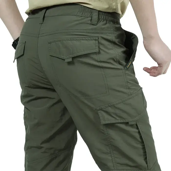 Pantalon tactique urbain 2025 homme multi-poches élastique - Cargo slim ou large tailles jusqu'à 5XL chasse