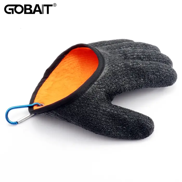 Gants de pêche imperméables à doigt complet, coupe antidérapante, en tricot durable, pour le travail