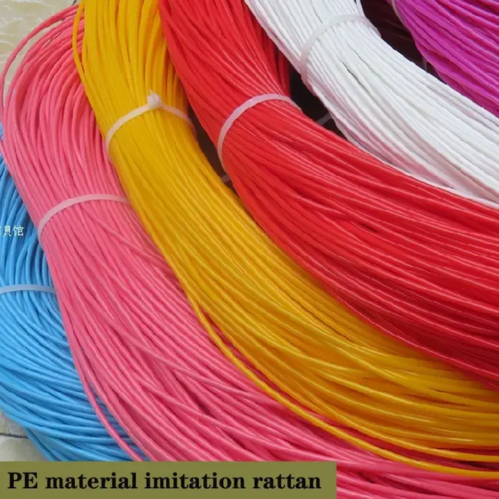 Matériau de réparation en rotin tissé bricolage, plastique pour panier en rotin, meubles en bande, 5