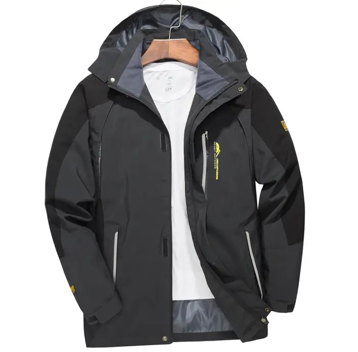 Veste de randonnée imperméable pour hommes, grande taille, coupe-vent, Camping, chasse, course à pie
