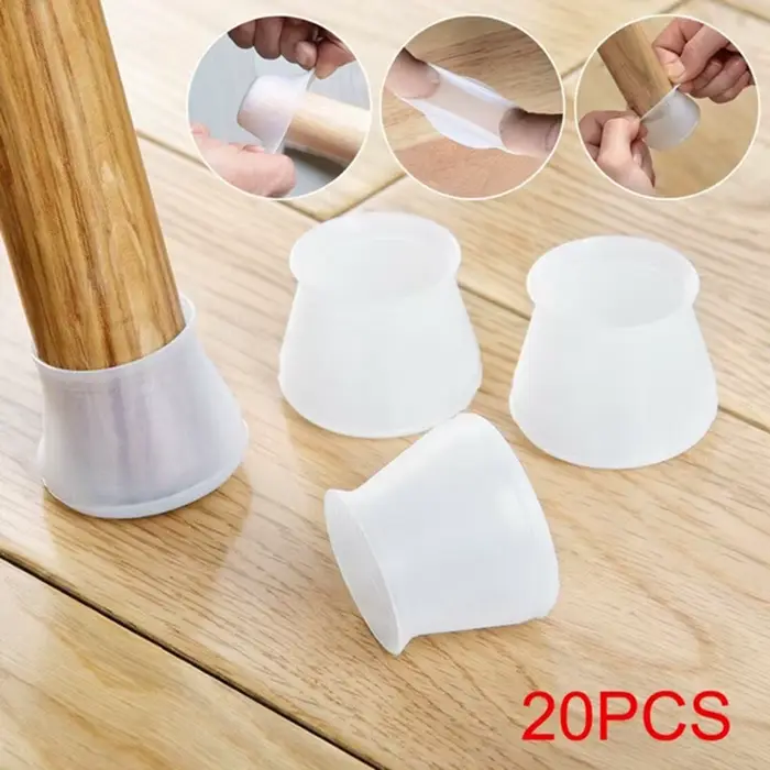 Juste de protection des pieds de meubles en PVC, coussretours de pieds de table, protecteur de sol p