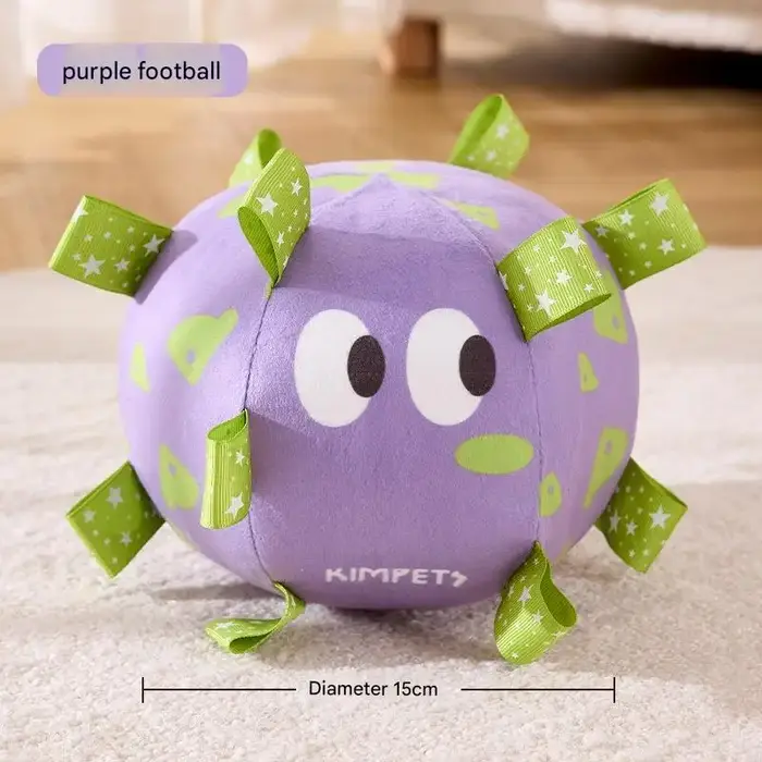 Ballon de football pour chien avec cloche, jouet d'entraînement pour animaux de compagnie pour petit