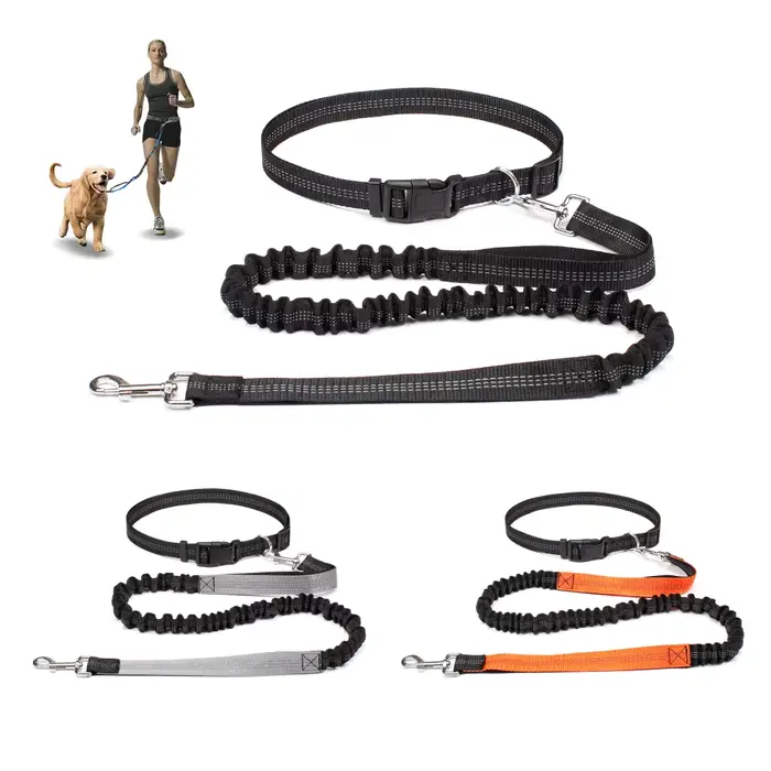 Laisse de chien mains libres pour animaux de compagnie marche course Jogging