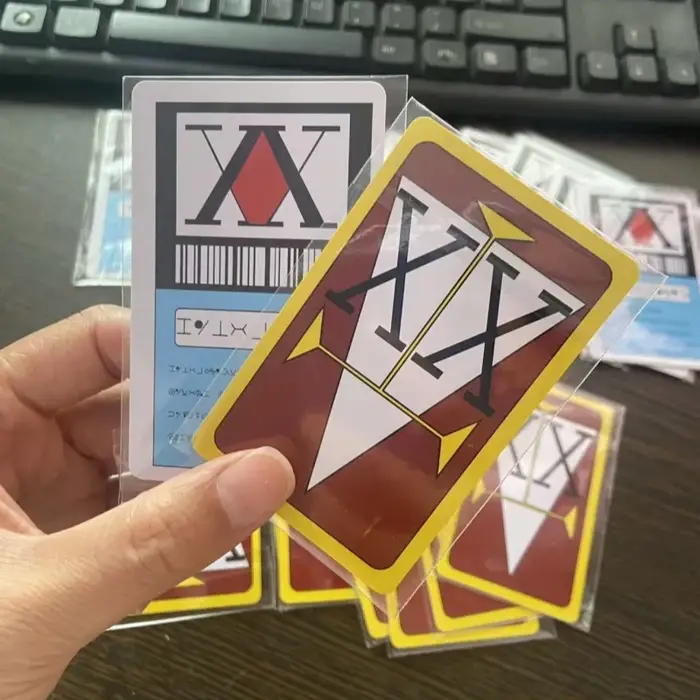 Carte de licence Hunter x Hunter Hisoka Kurapika Killua Zoldyck Collection en PVC Accessoires Cosplay Blanc Noir Occasions Spéciales