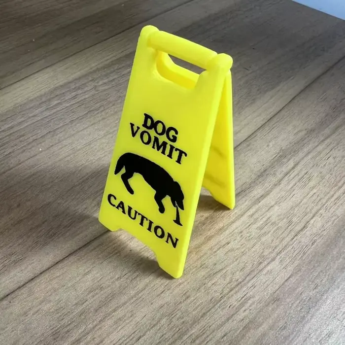 Panneau d'avertissement pour chat et chien