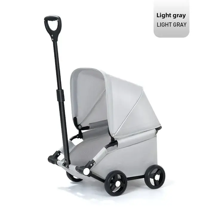 Poussette pliable légère pour petit chien, idéale pour les voyages en extérieur, transfrontalière (É