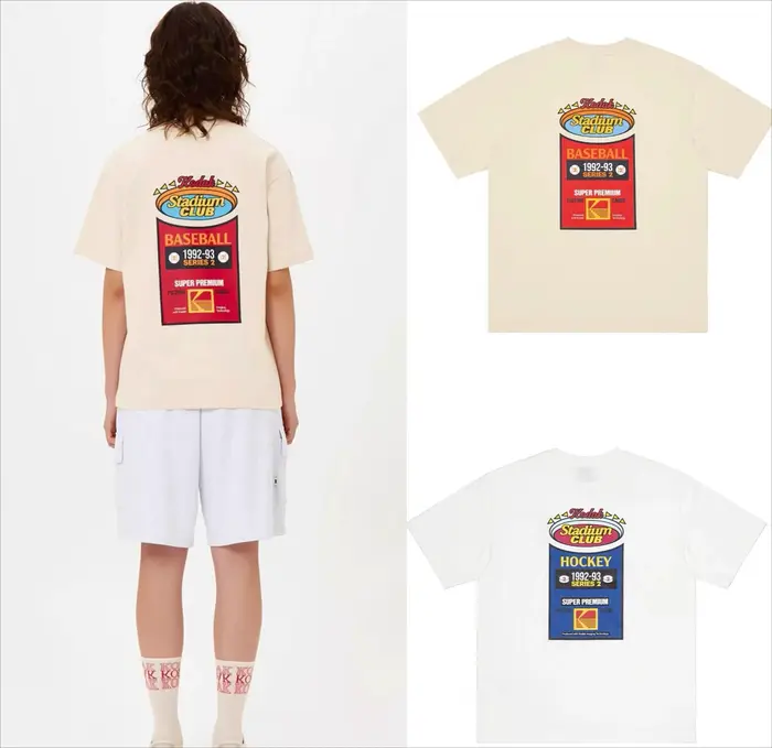 T-shirt d'été polyvalent pour hommes, 100% coton, imprimé sur film de marque Kodak, haut décontracté