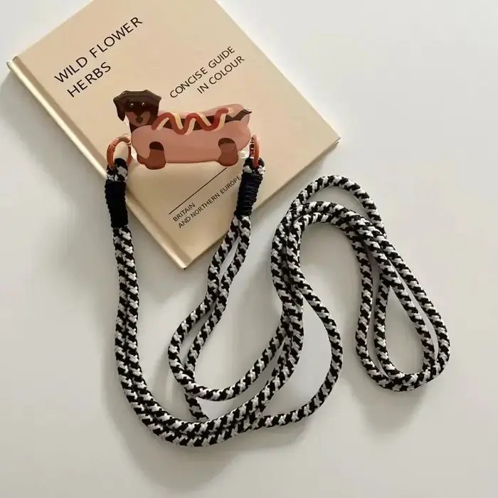 Bandoulière de téléphone dessin animé pour fille, chien, lapin, JOStand, clip arrière, support, poig