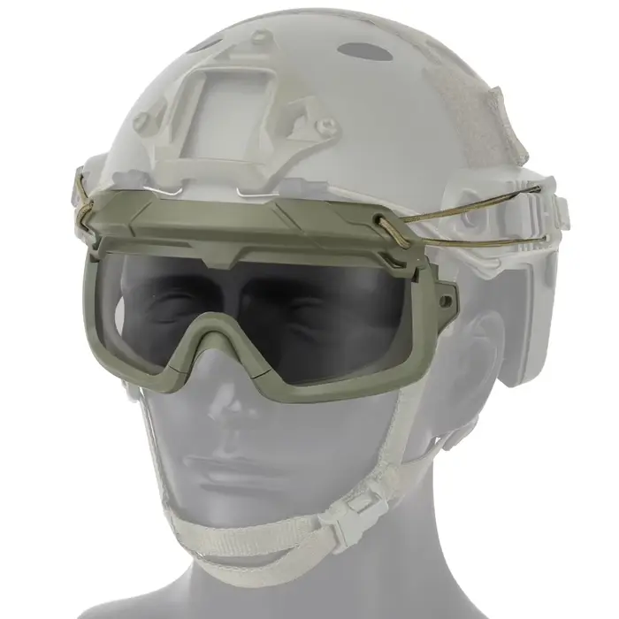 Masque tactique FAST pour chasse - Lunettes anti-brouillard et anti-vent professionnelles airsoft paintball
