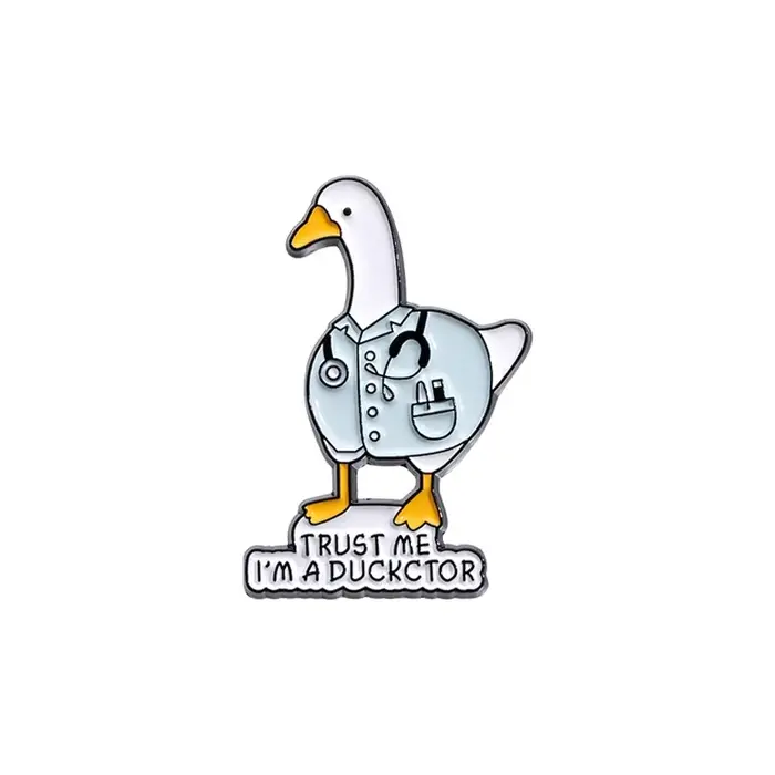 Broche de docteur d'animal de dessin animé, épingles en émail créatives, faites-moi confiance, je su