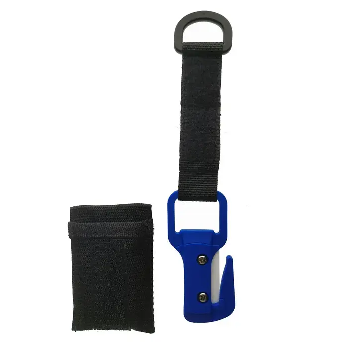 Couteau de plongée à lame céramique à double tranchant pour couper les cordes