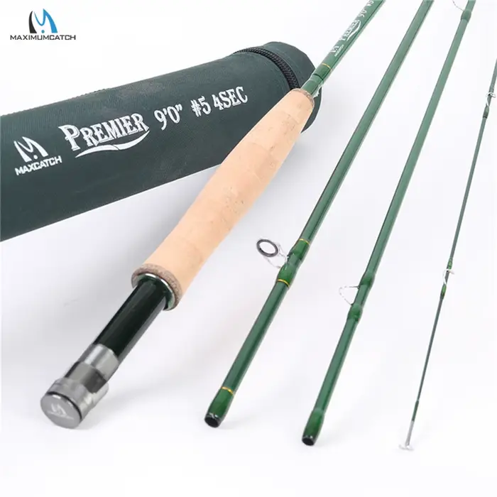 Canne à mouche carbone 3-12WT 8'4''-9FT - Canne pêche truite saumon premium Maximumcatch
