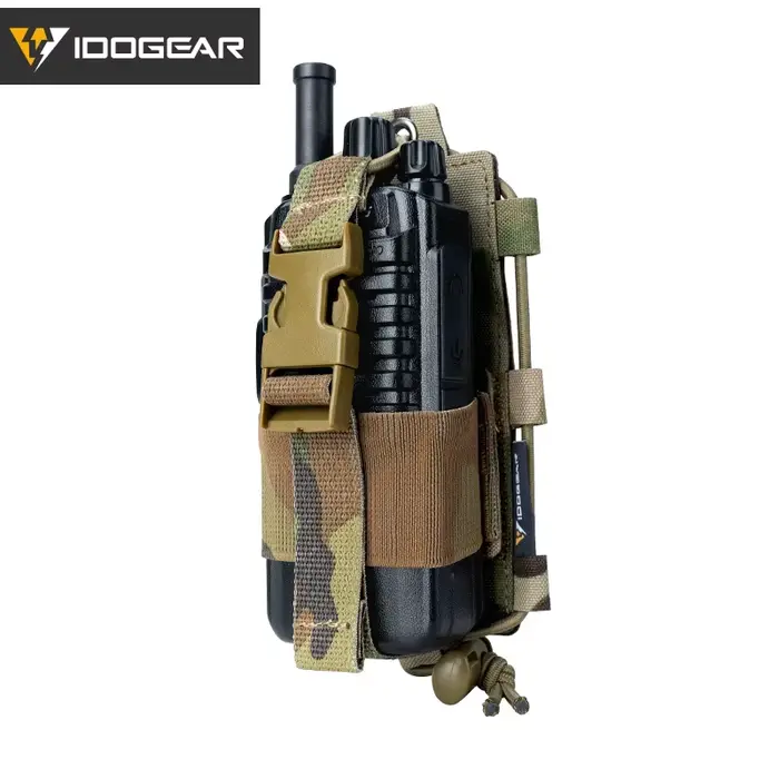 Étui radio MOLLE tactique IDOGEAR Gridlok compatible BAOFENG UV5R UV82 pour talkie-walkie de chasse