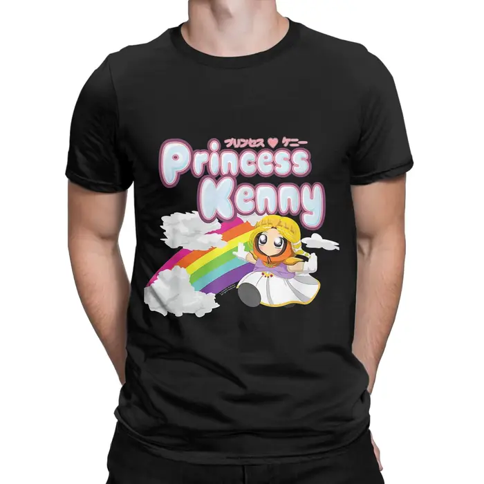 T-shirt South Park princesse Kenny homme coton col rond design imprimé hauts esthétiques pour homme styles décontractés occasions quotidiennes