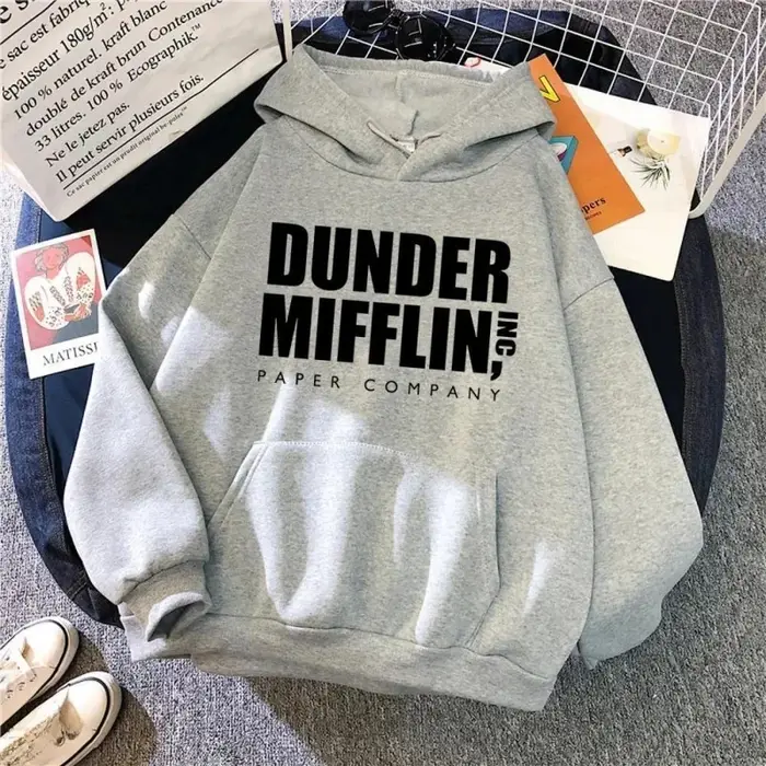 Dunder Mifflin Paper Company Sweat à capuche The Office Sweat-shirt unisexe décontracté à capuche