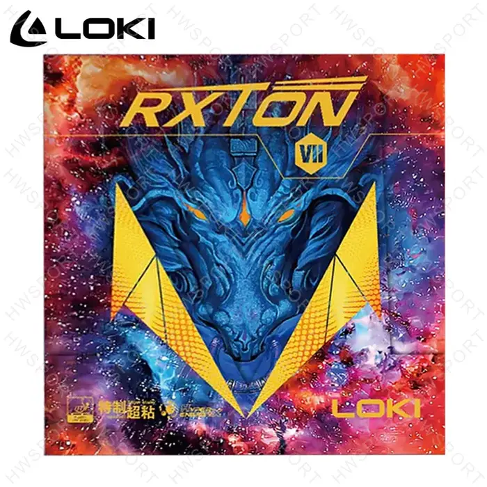 LOKI RXTON 7 caoutchouc de Tennis de Table collant en caoutchouc de Ping-Pong avec éponge élastique 