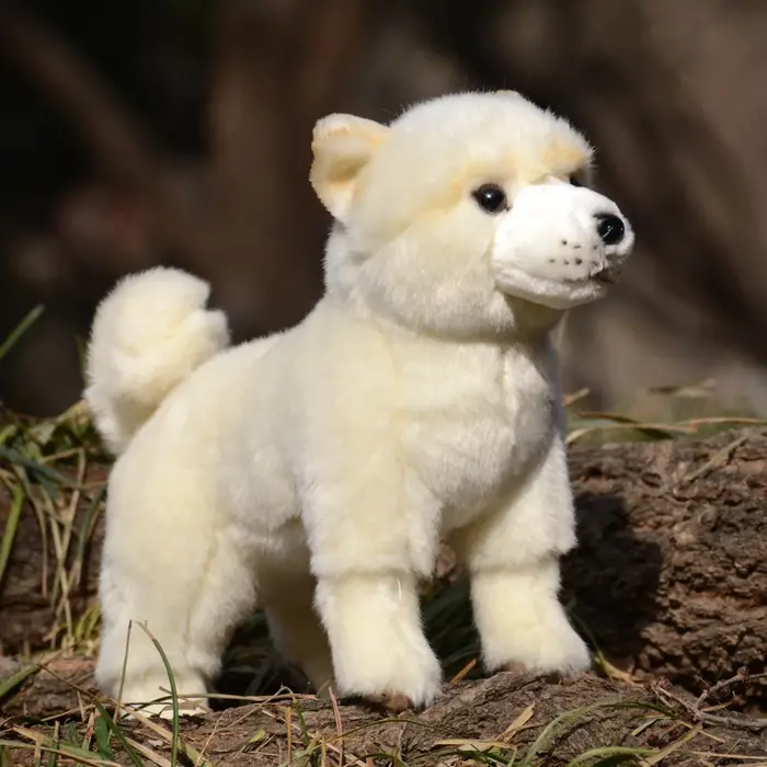 Peluche Japonaise Akita Chien Dessin Animé Haute Fidelite Mignonne Poupée En Peluche Jouet Kawai Cadeau Pour Enfants Occasions Spéciales