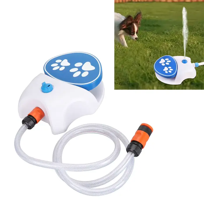 Distributeur d'eau pour chien en plein air, patte activée, utilisation Simple, connexion facile, fon
