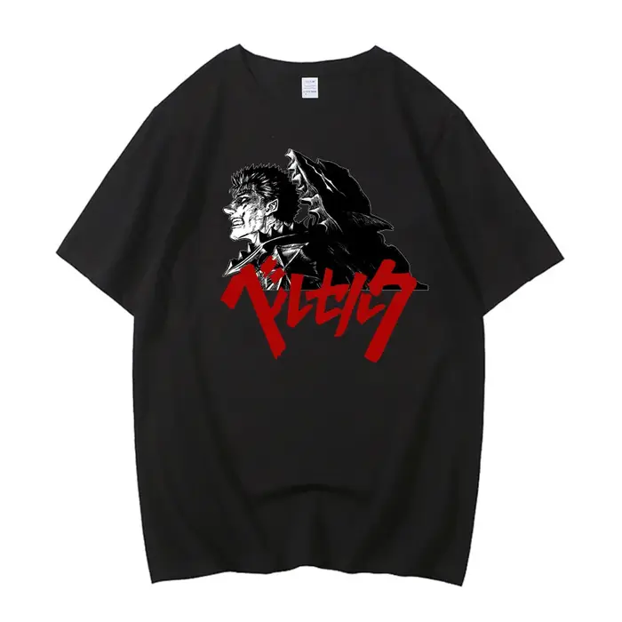 Berserk T-shirt bande Guts Berserker armure horreur Anime coton haute qualité à manches courtes T-sh