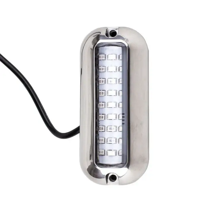 2 pièces 27LED bleu/blanc/rouge lumières étanches en acier inoxydable ponton sous-marin pour arrière