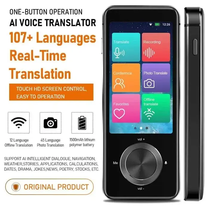 Traducteur vocal instantané M9 portable traduction temps réel 16 langues hors ligne interprétation simultanée