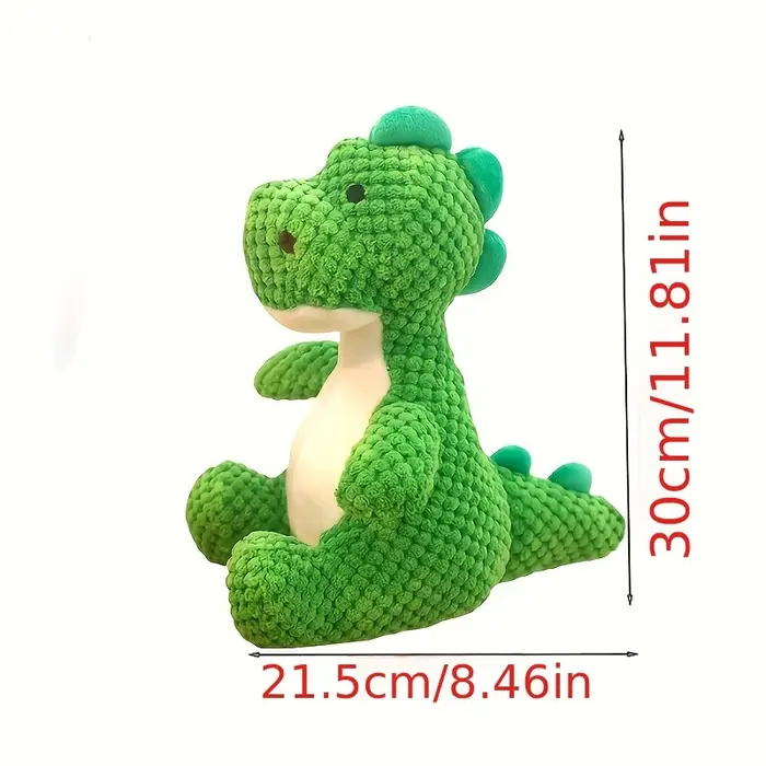 Jouet pour chien en peluche vert, durable et résistant à la mastication, avec couineurs - un jouet i