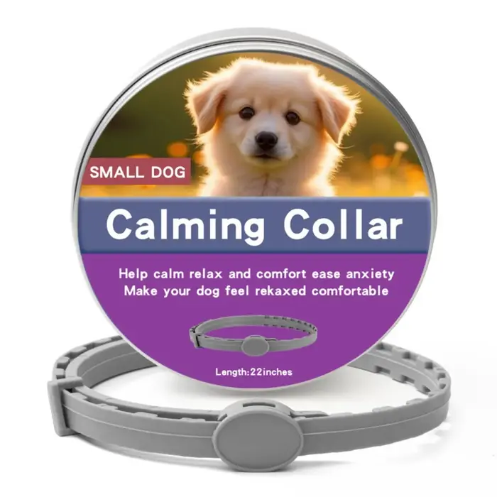 Collier apaisant rétractable pour chien, 56/72cm, soulagement de l'anxiété, antiparasitaire, prévent