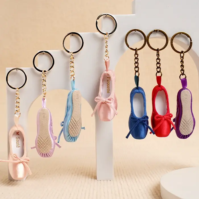 Porte-clés de chaussure de Ballet pour filles, décoration de pédant de chaussure pour femmes, sacs d