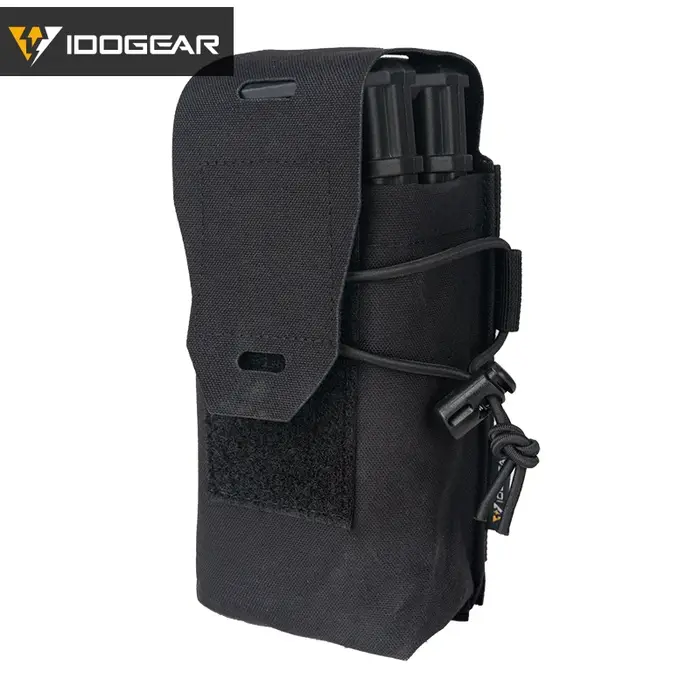 IDOGEAR tactique Double 5.56 pochette magnétique MOLLE pochette pour magazines porte-monnaie chasse 