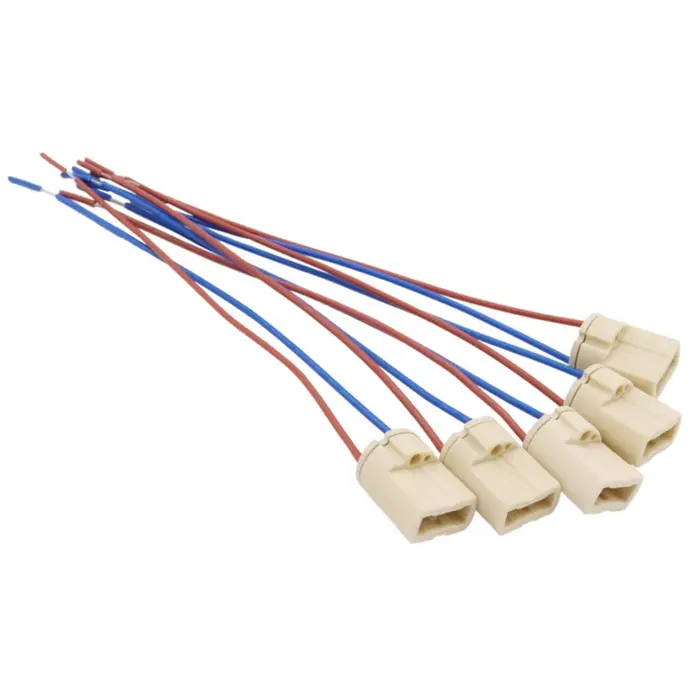 Support de lampe à câblage de vieillissement en céramique G9, 2 pièces, avec câble, convertisseur de