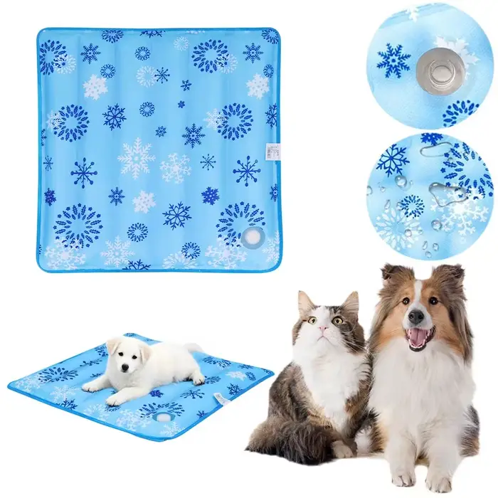 Tapis respirant rafraîchissant pour chien, coussin de glace rempli d'eau, refroidit instantanément l