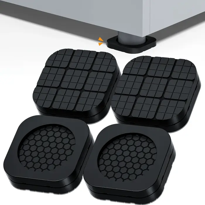 Coussinets de Pieds Anti-Vibration pour Machine à Laver, Polymères Slipstop, Silencieux, Universel, 