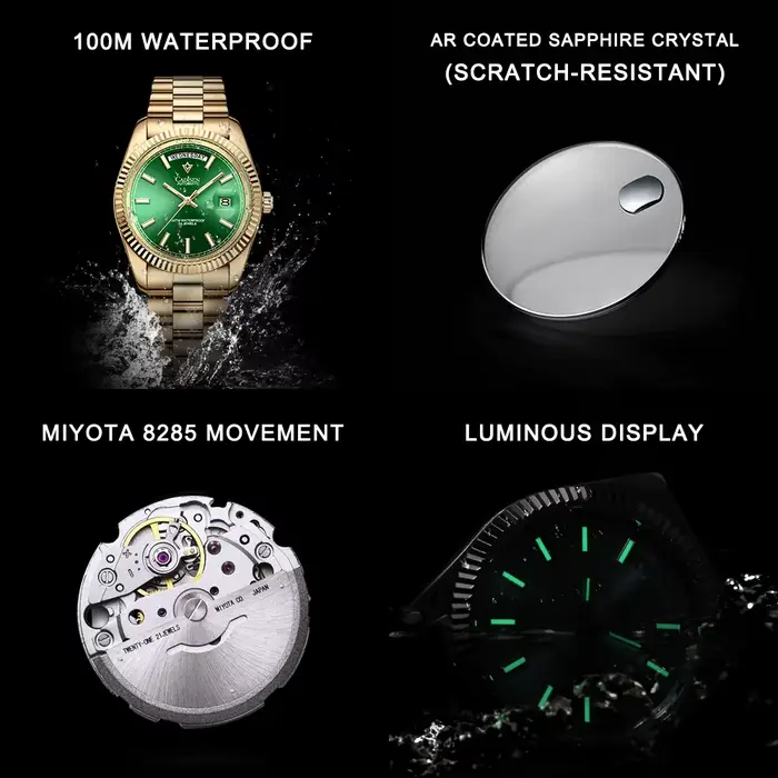 Montre automatique homme CADISEN DD40 luxe verre saphir étanche 10Bar mouvement MIYOTA 8285 2023