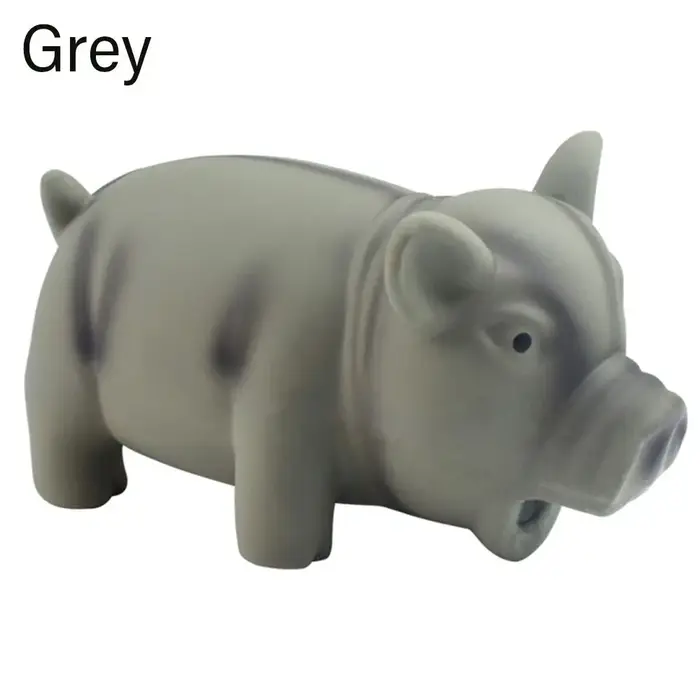 Jouets à mâcher en latex pour animaux de compagnie, son de overen caoutchouc mignon, grincement, gri