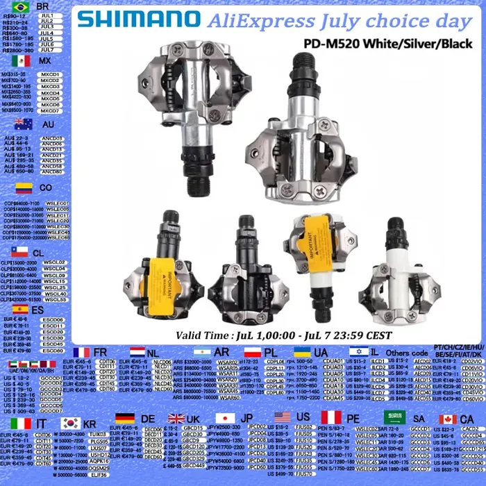 Shimano Deore M6000 M520 pédale PD-M520