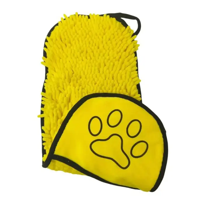 Serviette pour chien super absorbante et à séchage rapide, serviette de bain pour chat, spéciale pou