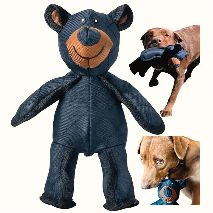 Jouet à mâcher incassable pour chien, peluche ourson extrême, mâcheurs dominateurs, boucle indestruc