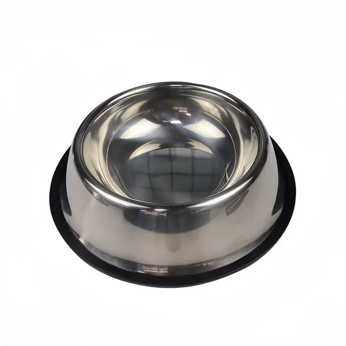 Bol pour animaux de compagnie en acier inoxydable, bol durable en métal pour chien et chat, bol pour