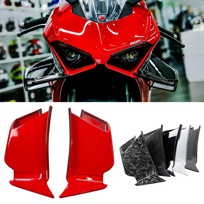 SEMSPEED-Couvercle d'embout d'aile de carénage pneumatique côté droit, protecteur en plastique ABS, 
