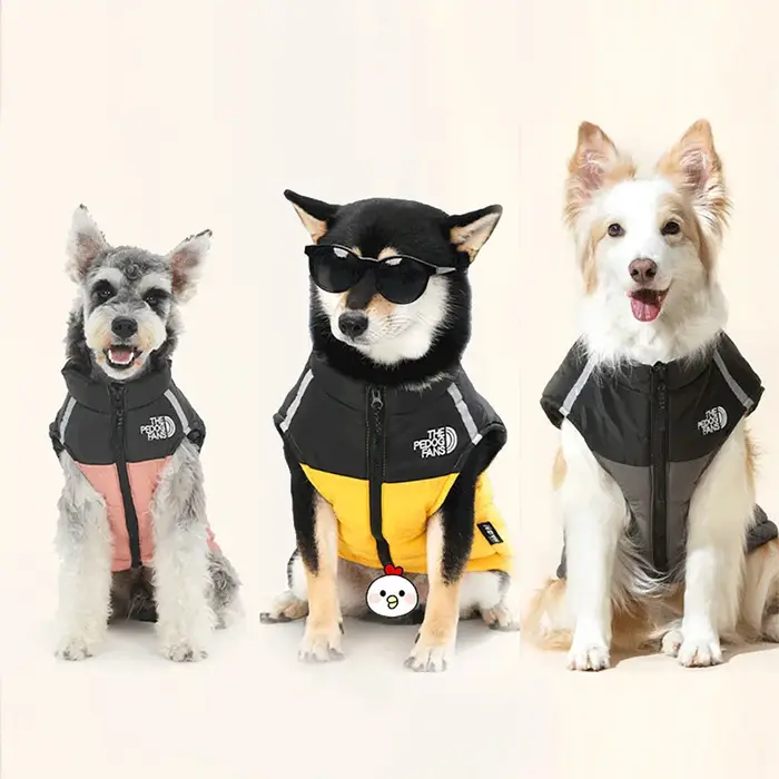 Manteau d'hiver chaud coupe-vent pour chien