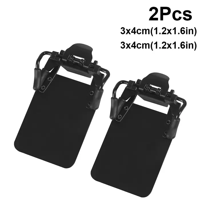 2 pièces lunettes de tir blindages patchs pour les yeux de tir Standard 180 °   Boucliers en verre r
